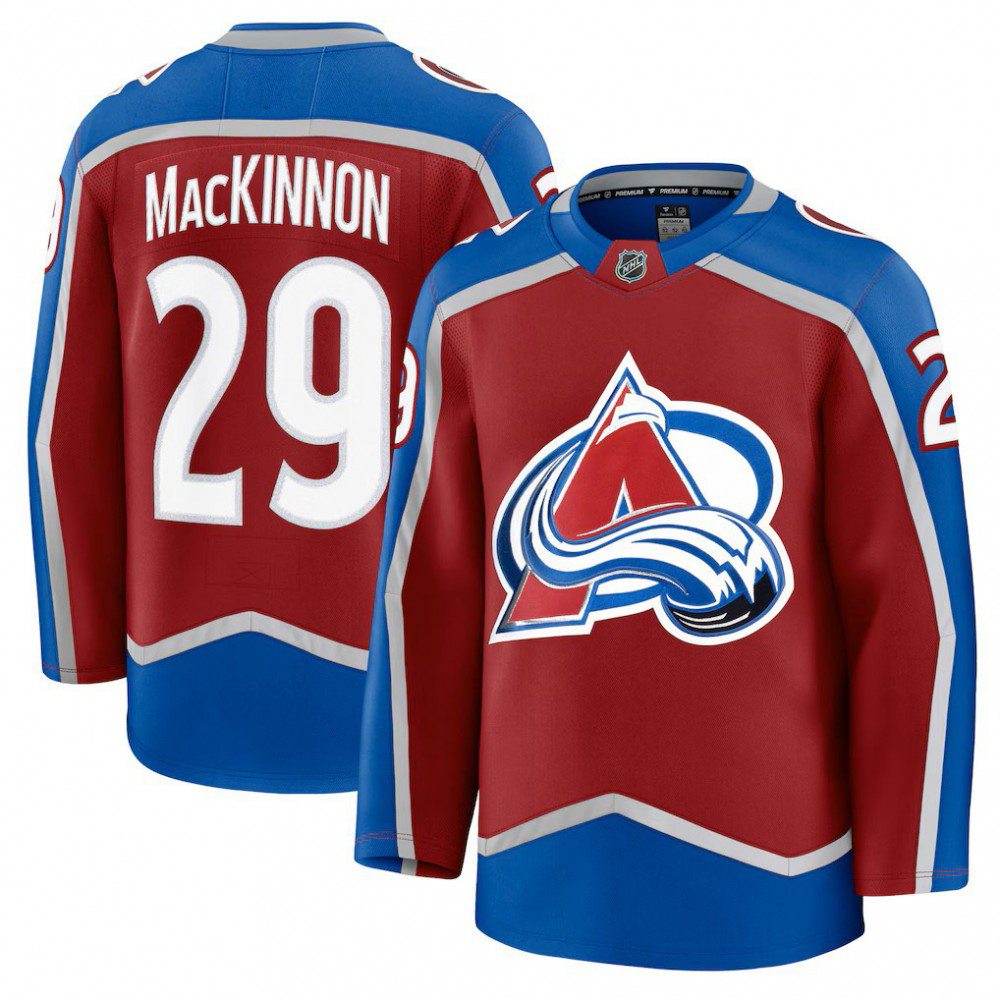 Men's Colorado Avalanche Nathan MacKinnon Burgundy Home Premium Jersey-Pro Kit Vault | Brand New 26/27 Sports Jerseys